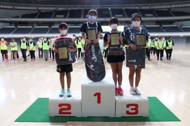 第34回全国ショートテニストーナメント大会5～6年生女子入賞者