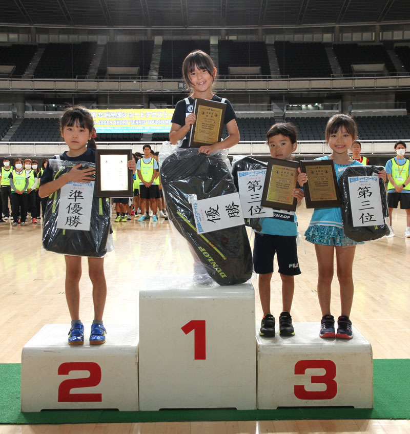 第35回全国ショートテニストーナメント大会1～2年生女子入賞者