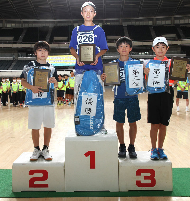 第35回全国ショートテニストーナメント大会5～6年生男子入賞者