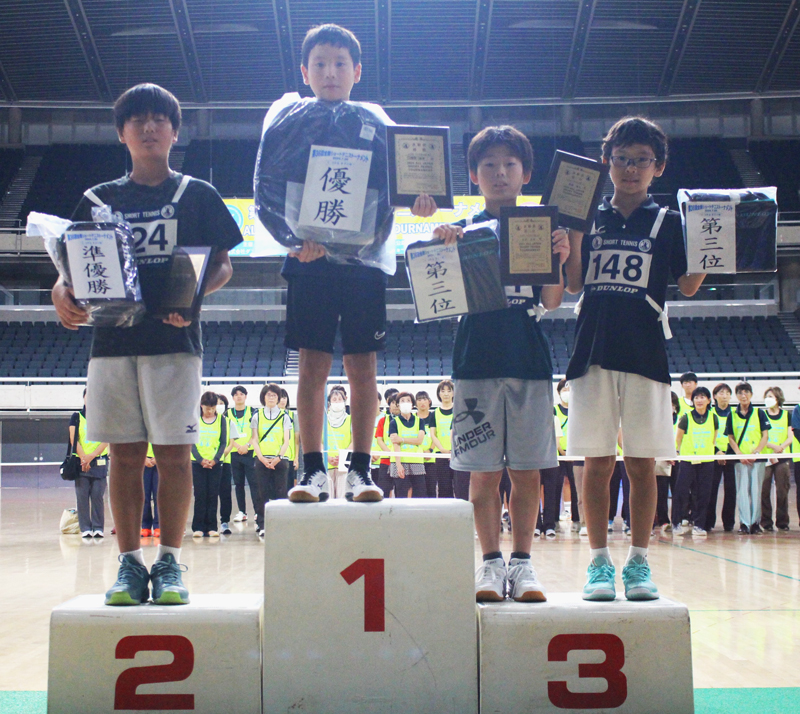 第36回全国ショートテニストーナメント大会5～6年生男子入賞者