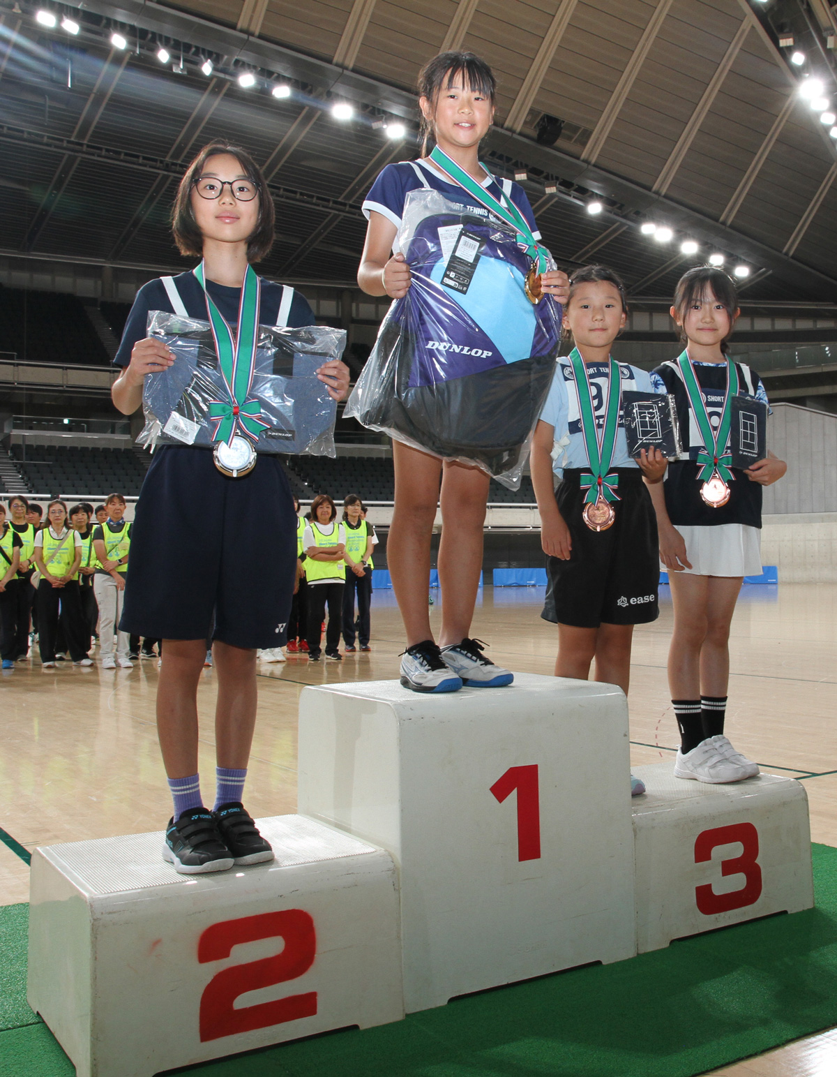 第38回全国ショートテニストーナメント大会3~4年生女子入賞者
