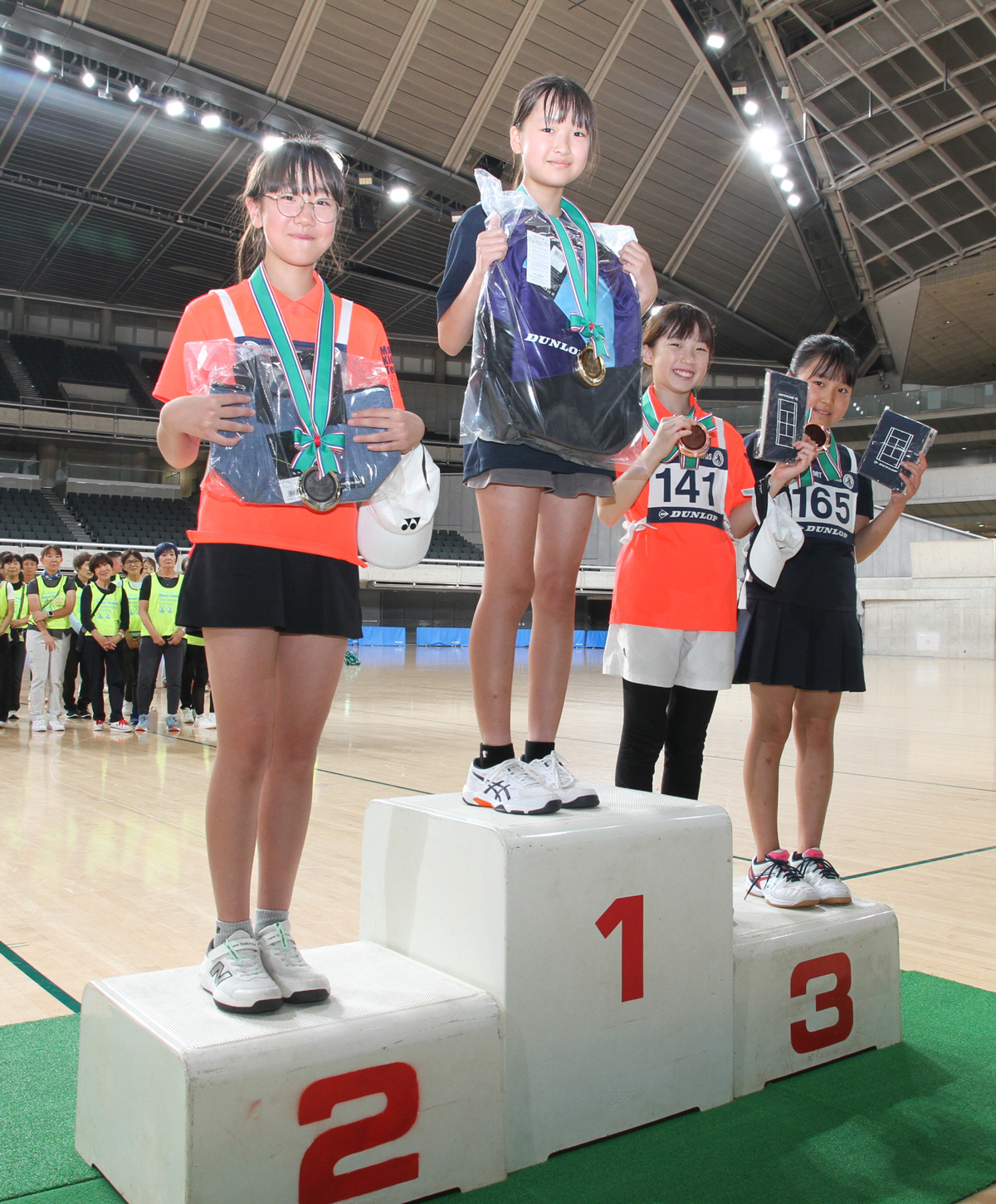 第38回全国ショートテニストーナメント大会5~6年生女子入賞者